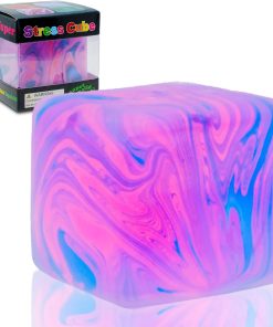 NeeDoh Nice Cube ?C Solid Squish ?C Pink & Blue