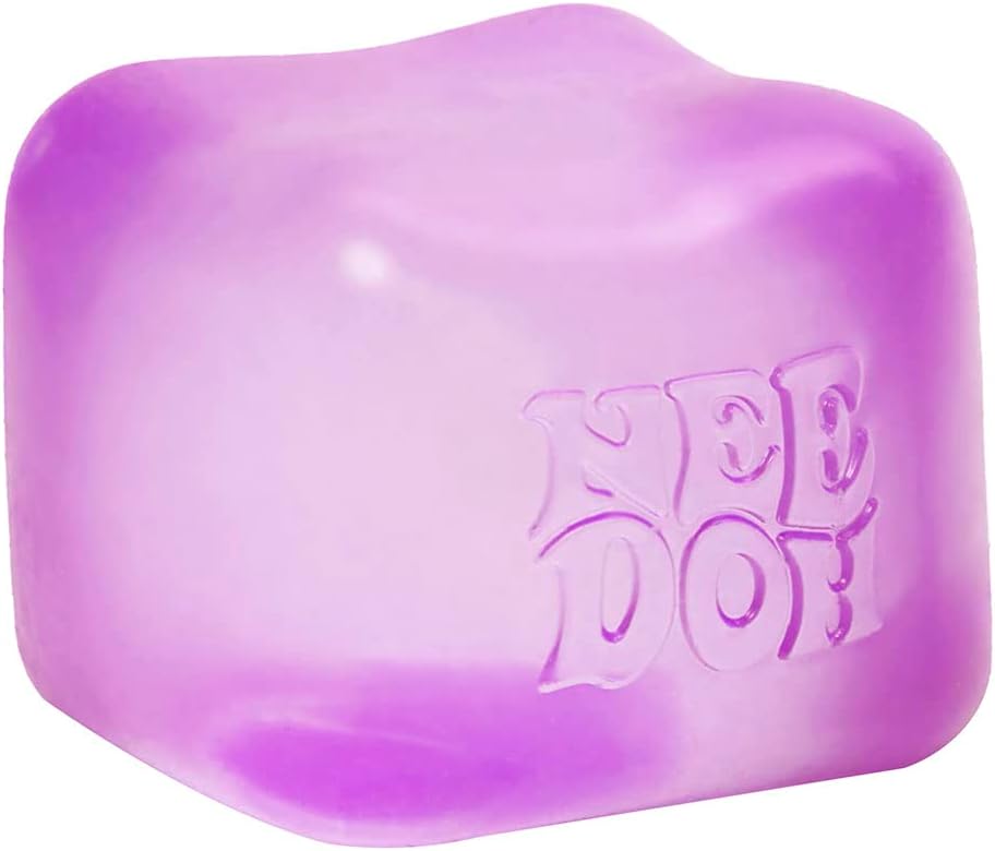 Schylling NeeDoh Nice Cube - Sensory Squeeze Toy with Super Solid Squish - 2.25 Cube - Color May Vary (Pack of 1) - Image 4