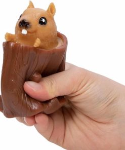 Schylling Nutty Squirrel Popper Toy - Squish Toy - Age 3+ (Pack of 1)