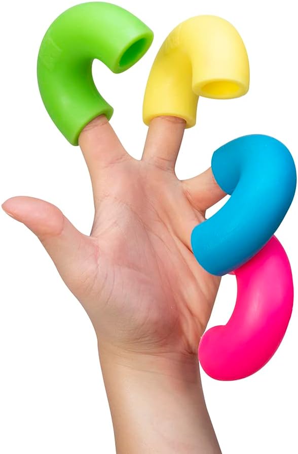 Schylling NeeDoh Mac ‘N- Squeeze - Sensory Squeeze Toy - Contains 4 Squishy Noodles - 3 Wide - Color May Vary (Pack of 1) - Image 8