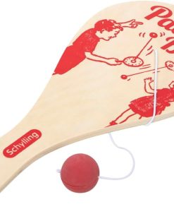 Schylling Paddle Ball - Classic Game Made with Real Wood - Ages 5 and Up - One Piece