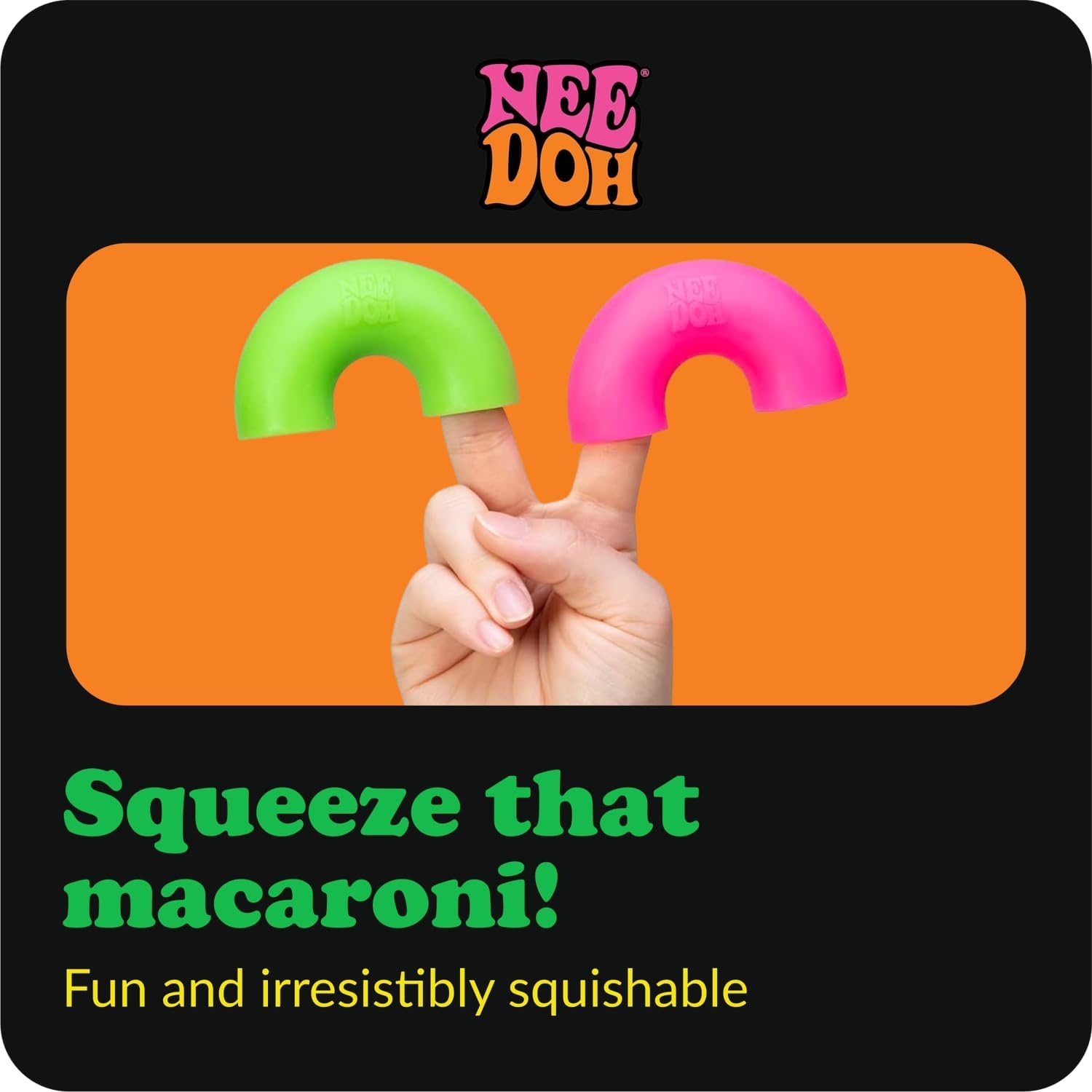 NeeDoh Mac - Squeeze - 4 Squishy Noodles - Assorted - Image 3