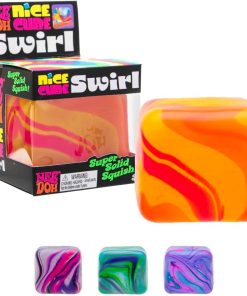 NeeDoh Nice Cube Swirl - Solid Squish - Assorted