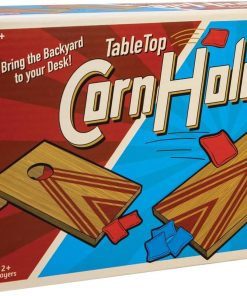 Schylling Table Top Corn Hole Game. Brown. (Model: TCH)