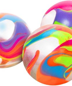 Schylling NeeDoh Marbleez - Groovy Glob Toy - Assorted Multi-Color Swirls - Ages 3 to Adult (Pack of 1)