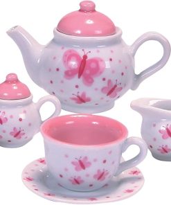 Schylling Butterfly Porcelain Tea Set