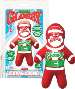 Schylling Santa Globby - Sensory Toy with a Tough Squish - Get a Grip with a Santa-Themed Squeeze - Ages 3 and Up - One Santa