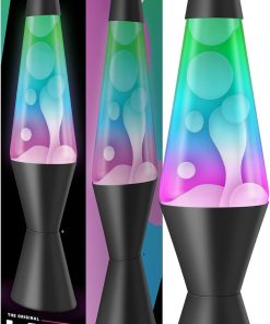 The Original Lava? Lamp - 14.5 Gunmetal Grey - Classic Liquid Motion Lamp - Tri-Colored Green/Blue/Purple - Item #2098 (Amazon Exclusive)
