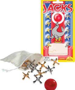Metal Jacks and Rubber Ball Set
