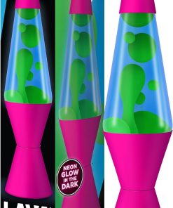Lava The Original Lamp - 14.5 Neon Pink - Classic Liquid Motion Lamp - Green/Yellow and Blue Liquid - Item #2383 (Amazon Exclusive)