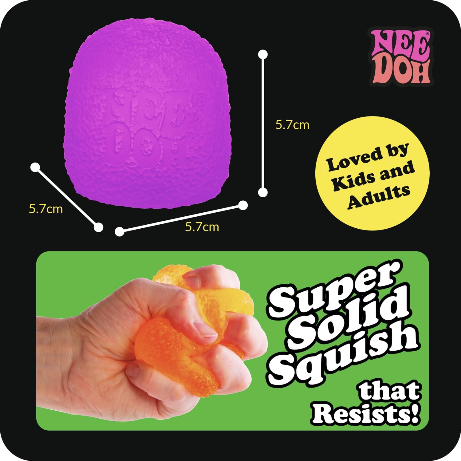 Schylling NeeDoh Gumdrop - Textured Sensory Toy with Super Solid Squish - 2.5 Tall - Colors May Vary (Pack of 1) - Image 8