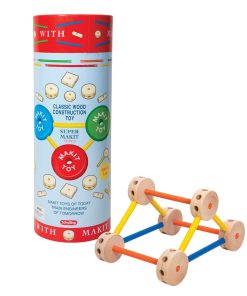 Schylling MKT Super Makit Classic Wood Construction Toy. 3+ years. 70-Pieces (1 EA)
