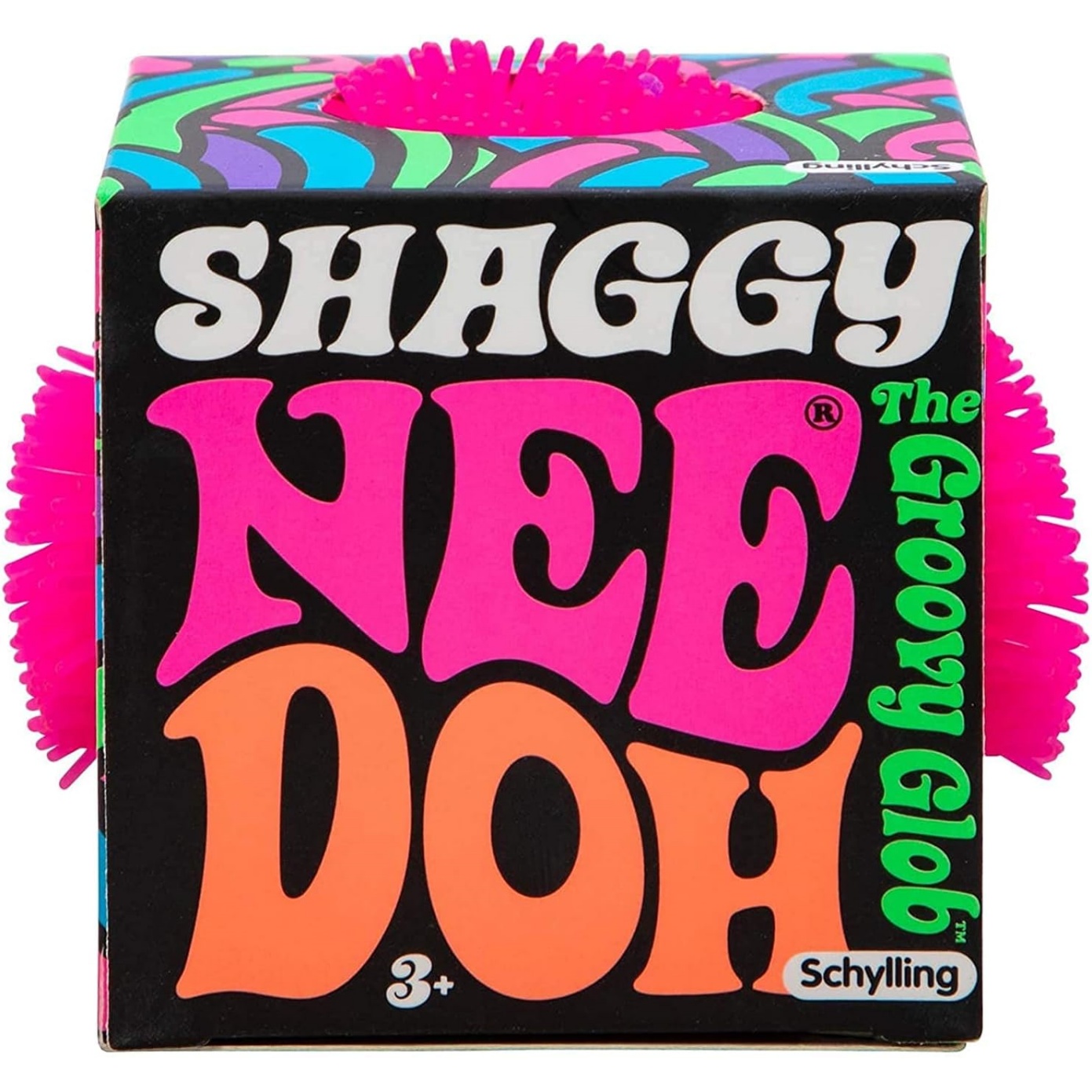 NeeDoh Shaggy Ball - Neon Squishy - 3 Pack - Image 2