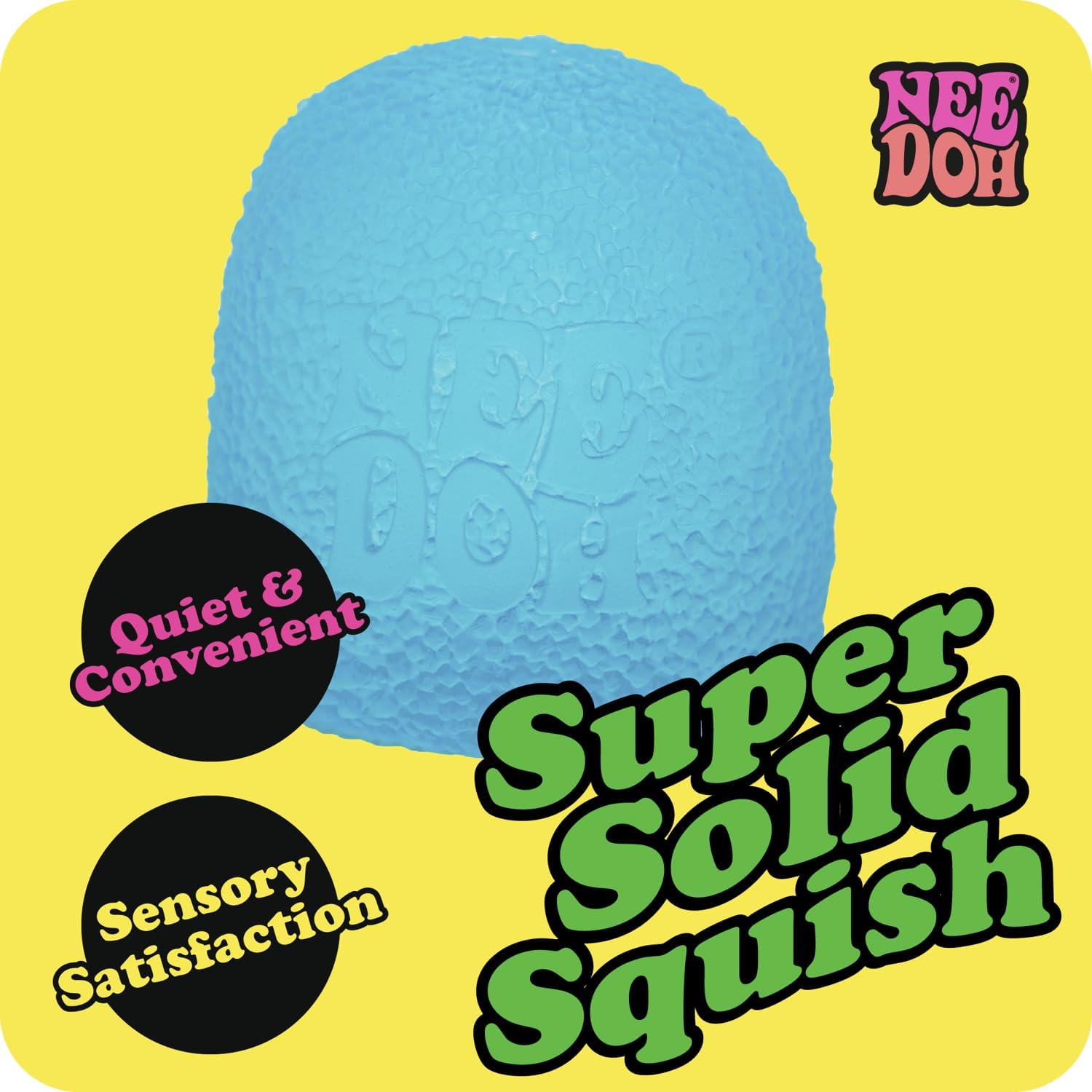 Schylling NeeDoh Gumdrop - Textured Sensory Toy with Super Solid Squish - 2.5 Tall - Colors May Vary (Pack of 1) - Image 2