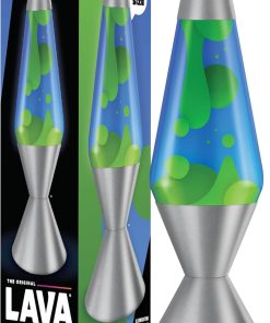 Lava The Original Lamp - 16.3 Emerald Tide ?C Classic Liquid Motion Lamp - Yellow Wax and Blue Liquid - Item #5139 (Amazon Exclusive)