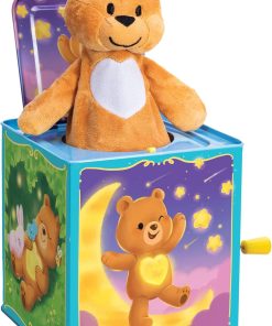 Schylling-Teddy Bear Pop N Glow Jack in The Box-18+mo-TPGJB. Small