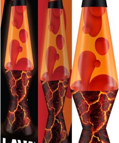 The Original Lava? Lamp - 14.5 Volcanic Crags - Classic Liquid Motion Lamp - Red Wax and Orange Liquid - #2078 (Amazon Exclusive)