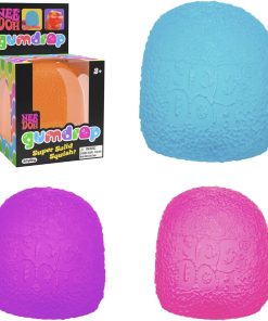 Schylling NeeDoh Gumdrop - Textured Sensory Toy with Super Solid Squish - 2.5 Tall - Colors May Vary (Pack of 1)