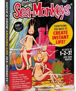 Sea-Monkeys: Retro Instant Life Kit - Tiny Brine Shrimp Growth Set. World-s Only Instant Pet. Create Life. Just Add Water. Educational Kit. Kids 6+