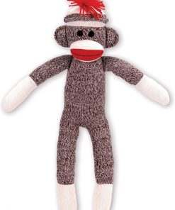 Schylling Brand Classic 20 Retro Sock Monkey Stuffed Animal - Knitted Texture Original Look - Ages 12 Months and Up