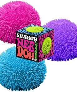 NeeDoh Shaggy Ball - Neon Squishy - 3 Pack