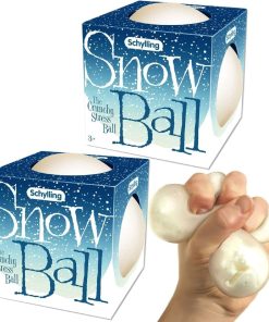 NeeDoh Snow Ball Stress Balls - Crunchy & Squishy - 2 Pack