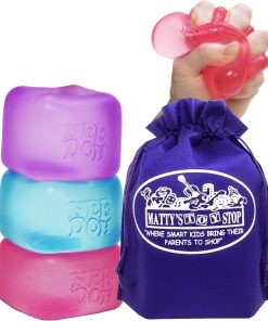 Nice Cube Translucent NeeDoh - 3 Pack (Purple/Pink/Blue)