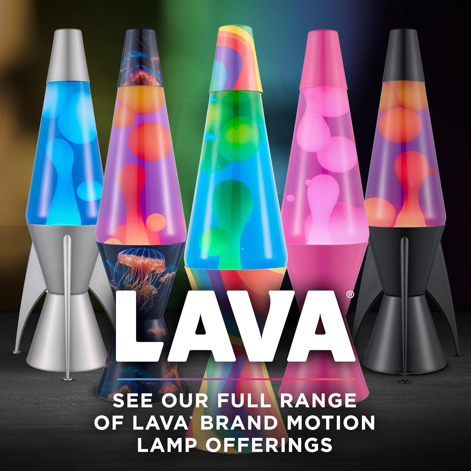 Lava The Original Lamp - 14.5 Black Iris ?C Classic Liquid Motion Lamp - Purple Wax and Clear Liquid - Item #2425 (Amazon Exclusive) - Image 6
