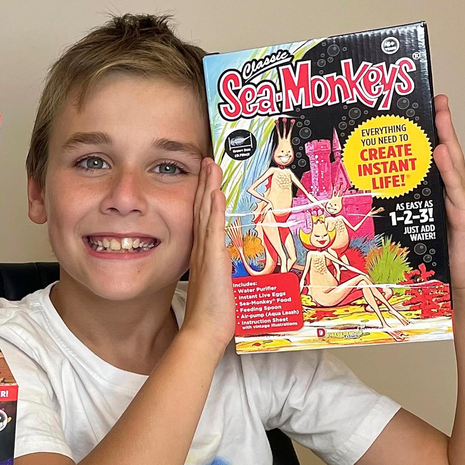 Sea-Monkeys: Retro Instant Life Kit - Tiny Brine Shrimp Growth Set. World-s Only Instant Pet. Create Life. Just Add Water. Educational Kit. Kids 6+ - Image 2