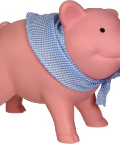 Schylling Rubber Piggy Bank Pink. 1 EA